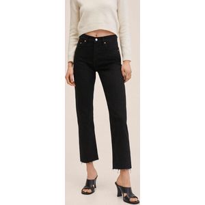 Mango Jeans Rechte Crop High Waist Jeans 27009805 Tn Dames Maat - W40