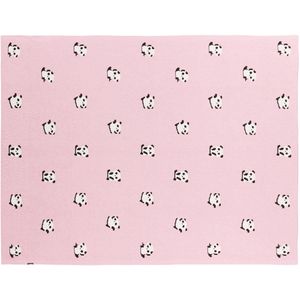 TALOKAN - Kinderdeken - Roze - 130 x 170 cm - Katoen