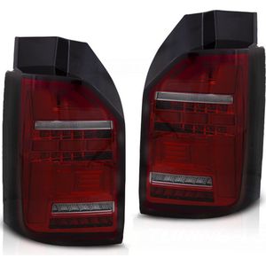 Achterlichten - voor VW T6,T6.1 2015-2021 - LED OEM - rood smoke
