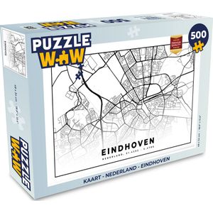 Puzzel Kaart - Nederland - Eindhoven - Legpuzzel - Puzzel 500 stukjes