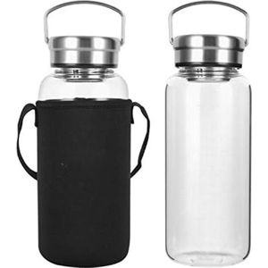 Bidon 1 Liter - Waterfles 1 liter - Bidon 1000ml - Drinfkles 1 Liter - Glas