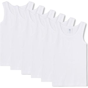 Sanetta - Onderhemd Set - 6 Stuks - Biologisch Katoen - Fijne Ribkwaliteit