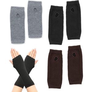 3 paar vingerloze handschoenen armwarmers winterhandschoenen - warme handschoenen voor mannen en vrouwen - Eén maat .