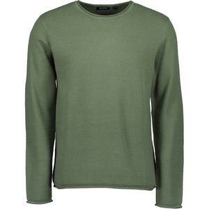 Blue Seven - Trui 327055 groen dun LM - maat 3XL