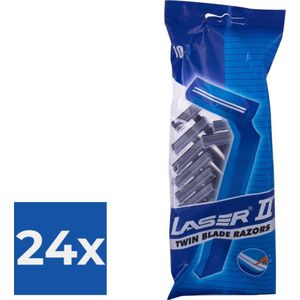 Laser 2 Scheermesjes - wegwerp - actie - Voordeelverpakking 24 stuks