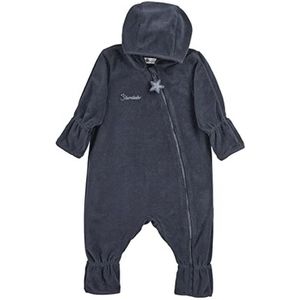 Fleece overall uniseks-baby Jumpsuit met capuchon en ritssluiting