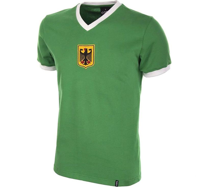 COPA - Duitsland Uitshirt 1970's Retro Voetbalshirt - Groen - Heren