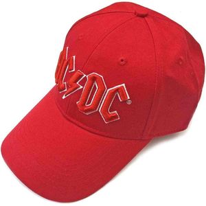 AC/DC - Red Logo Baseball pet - Rood