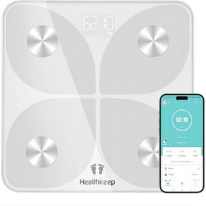 Slimme Bluetooth weegschaal met 13 functies - Digitale personenweegschaal voor gewichtsmonitoring en lichaamsanalyse