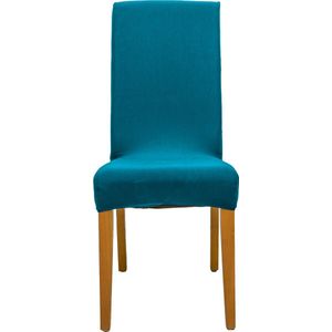 Stoelhoes Bandal® | Stoelhoezen | stoelhoes eetkamerstoel | hoezen voor stoelen | Handgemaakt in NL | 95% Katoen | Turquoise