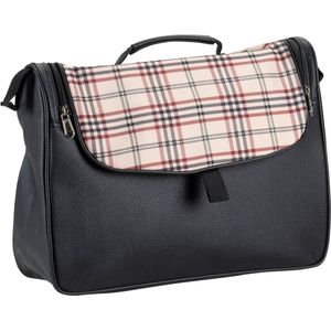 Rollatortas skai leer met ruit motief en ritssluiting- Rollator tas - Ruim opbergvak - Past op vele rollators