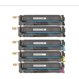 KATRIZ® huismerk toner HP 219A, HP219A, 219 (2x W2190A,1x W2191A,1x W2192A,1x W2193A)|5 stuks|MET CHIP|Geschikt printer HP Color LaserJet Pro 3202dn/ 3202dw/ Pro MFP 3302fdn/ 3302fdng/ 3302fdw/ 3302fdwg/ 3302sdw/ 3302sdwg