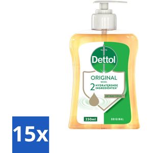 15 x Dettol - Handzeep - Original - Klassieke Hygiëne - 250 ml - Handzeep - Antibacterieel - Hygiëne - Handwas - Huidvriendelijk