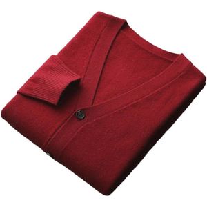 Heren kasjmier trui vest voor herfst en winter