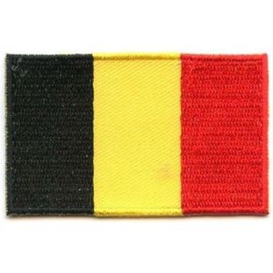Belgische Vlag Patch - Kledingembleem