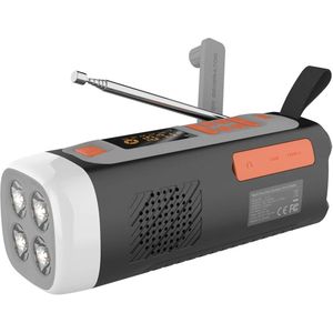 Boleen - Noodradio - Draagbare radio - Nood Radio - AM/FM/SW - Bluetooth - 3 Manieren Aangedreven - Met Lichtbron