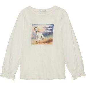 TOM TAILOR artwork longsleeve Meisjes T-shirt - Maat 104/110