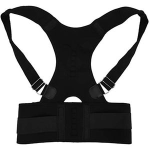 Unisex Rugsteun Houding Brace, Correctie Tape Riem Krachttraining Hunchback Corrector Zittend Brace Zwart Atletiek