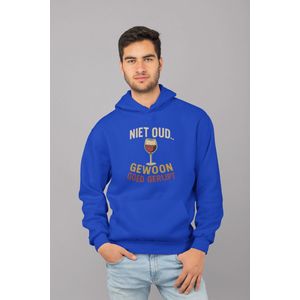 Goed Gerijpt - Verjaardag Hoodie Blauw - Grappig Hoodie - Maat M - Verjaardag Cadeau Mannen - Limited Edition