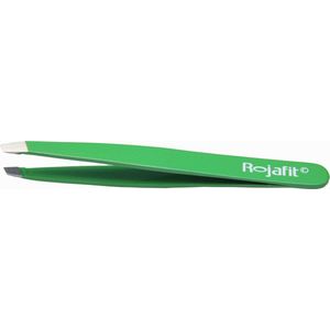 Rojafit Professionele Pincet schuin 9,5cm "" Firm Green