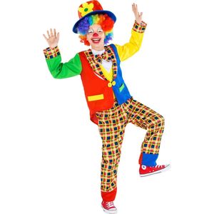 dressforfun - kinder-/tienerkostuum clown sokkenschot 116 (5-6y) - verkleedkleding kostuum halloween verkleden feestkleding carnavalskleding carnaval feestkledij partykleding - 300801