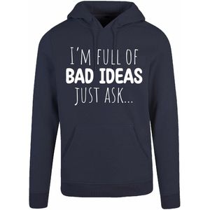 7311 - Hoodie - I'm full of bad ideas-Navy-L