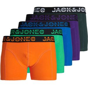 JACK&JONES JACDALLAS LOGO TRUNKS 5 PACK BOX Heren Onderbroek - Maat S