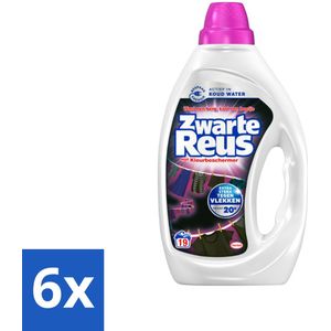 6 x Zwarte Reus - Vloeibaar Wasmiddel - Zwarte Was - 19 Wasbeurten - Zwarte Was - Wasmiddel - Vlekkenverwijderaar - Donkere Kleding - Wasgel