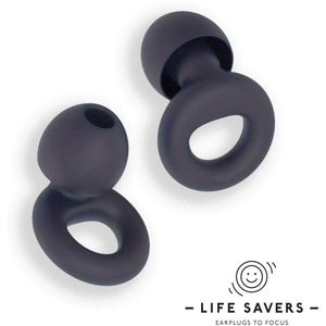 LIFE SAVERS | Earplugs to Focus | Oordoppen om te focussen | Oordoppen om te concentreren | Oordopjes | Concentratie | Focus | Noice Cancelling | 27dB | Navy