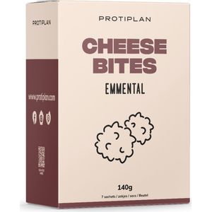 Protiplan | Cheese Bites | Emmentaler Kaas | 7 x 20 gram | Low carb snack | Snel afvallen zonder hongergevoel!