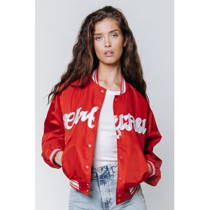 Colourful Rebel Felicia Patch Satin Bomber - Maat XXL