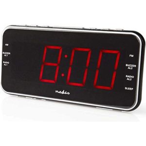 Equivera Wekkerradio Op Netstroom - Klokradio - Wekkerradio - Klokradio Met Wekker - Wekkerradio Dab - Wekker Dab Radio