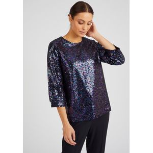 Damart - Blouse met pailletten - Dames - Veelkleurig - 38