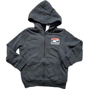 Hooded vest Jary maat 128 antraciet