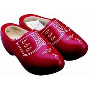 Nijhuis Klomp Populier Rond Traditioneel 110 Groot - Rood Witte Bies 0402 - 36