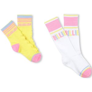 Billieblush - U20795 - Sokken - Geel/Wit - Set van 2 Paar