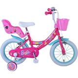 Barbie Kinderfiets - Meisjes - 14 inch - Roze - Twee handremmen