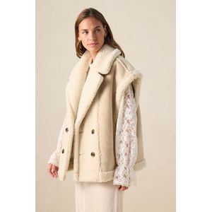 Sissy-Boy - Reversible Bodywarmer - Witte - Faux Lammy