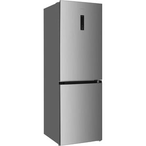 Wiggo WR‑CD18NFB(X) – Koel‑Vriescombinatie – 323 L – No Frost – 2 Deuren – 39 dB – Energieklasse B – 5 Jaar Garantie – Roestvrijstaal