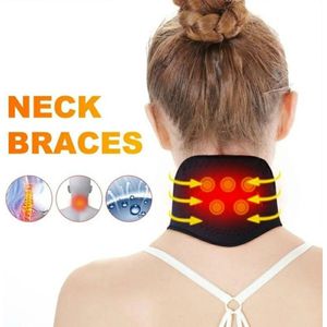 Magnetische Nekband - Nekbrace - Zelfverwarmende Nekbrace - Nekverwarmer - Neksteun - Orthopedische Nekbrace - Nekpijn Verlichter - LOUZIR
