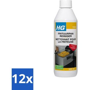 HG - Frituurpanreiniger - Verwijdert Aangekoekt Vet - 500 ml - Voordeelverpakking - 12 stuks