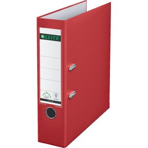 Leitz 180° Kunststof Ordner - 90% gerecycled karton - 30% pre-consumer gerecycled plastic - Rugbreedte van 82 mm - A4 - Rood