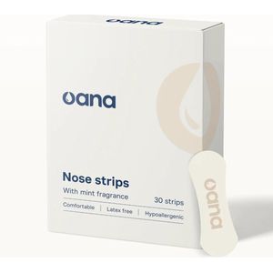 Oana Neusstrips Overdag Mint – Voor Energie, Focus & Vrije Ademhaling | 30 stuks