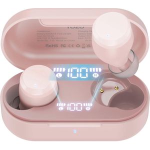 Draadloze Oordopjes met Bluetooth 5.3, Ruisonderdrukking en 55 Uur Speeltijd - Waterdicht en Digitaal Display
