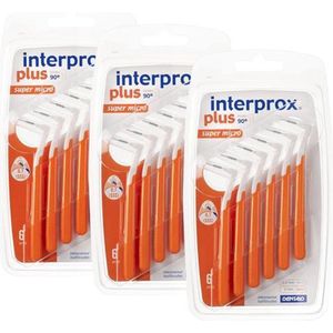 Interprox Plus Super Micro - 2.0 mm - Oranje 3 x 6 stuks - Voordeelpakket
