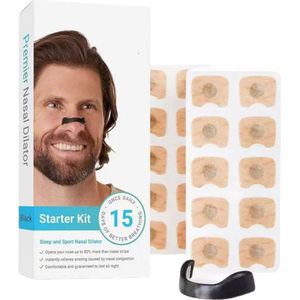 LumiWay Anti Snurk Magnetische Neussprijder 15 dagen - Snurkbeugel - 15 Paar Neuspleisters - Neusstrips