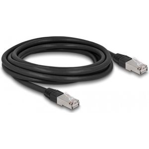 CAT6A sFTP grondkabel - buitenkabel - 3 meter - zwart - LSZH - koper - CU