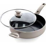 GreenPan Cambridge Hapjespan met deksel Ø28cm - brons - inductie - PFAS-vrij