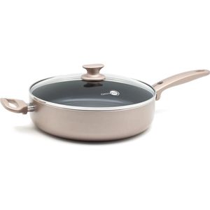 GreenPan Cambridge hapjespan met deksel 28cm - brons - inductie - PFAS-vrij