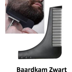 Veelzijdige Baard Styling Tool -Baard Styler -Baard Shaper -Beard Comb -Beard Bro - Baardkam- Baardtrimmer -Scheerkam -Baardverzorging - Zwart - Underdog Tech